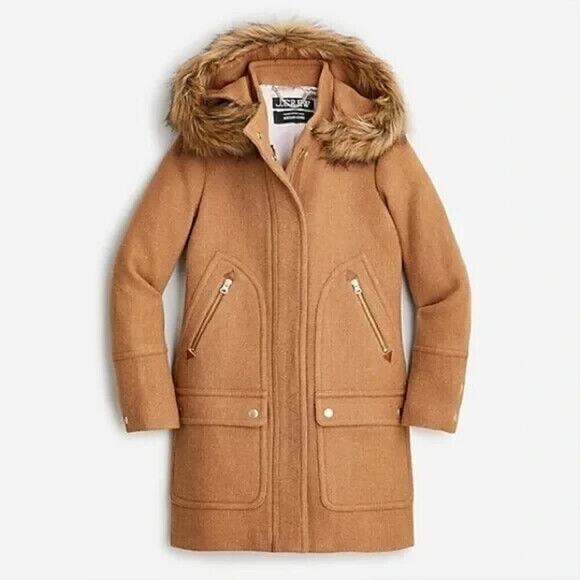 J. Crew Chateau Parka in Italian Stadium-Cloth Tan 2 - Picture 1 of 10